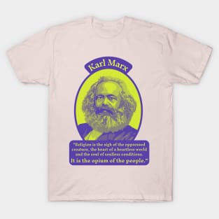 Karl Marx Portrait and Quote T-Shirt